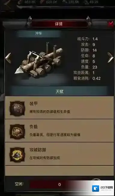 列王的纷争战车冲车天赋怎么选
