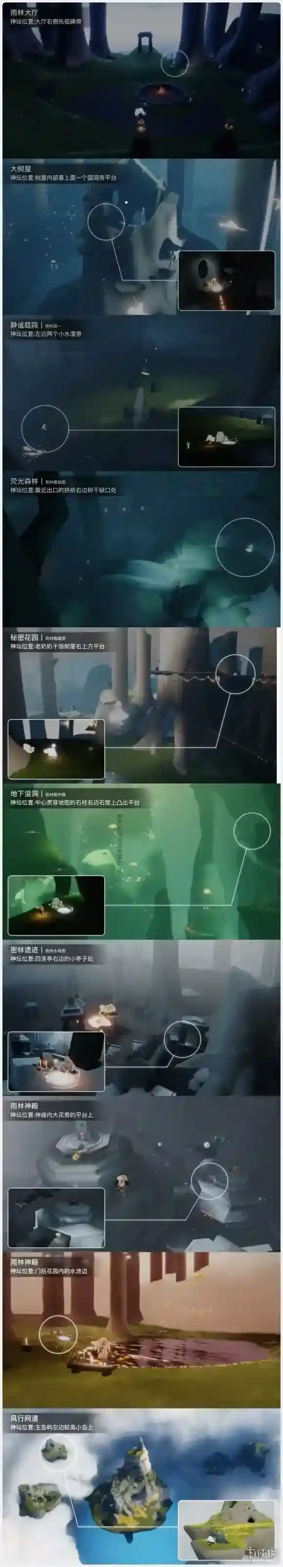 Sky光遇位置图