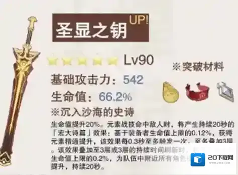 原神圣显之钥属性怎么样？原神圣显之钥属性介绍