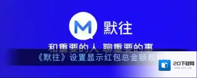 《默往》设置显示红包总金额教程