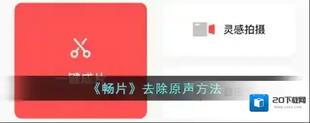《畅片》去除原声方法