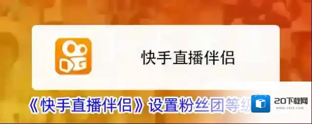 《快手直播伴侣》设置粉丝团等级方法