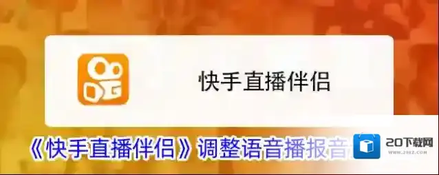 《快手直播伴侣》调整语音播报音量方法